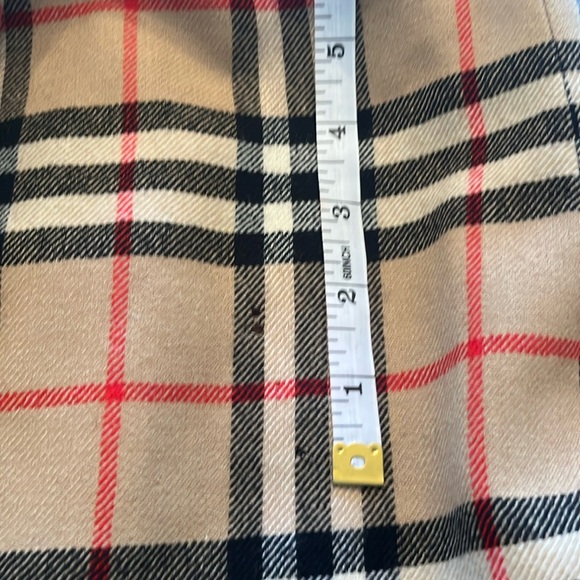 WOMENS BURBERRY VINTAGE NOVA CHECK 100% WOOL PLEATED SKIRT, SIZE 4/6 - Picture 4 of 10